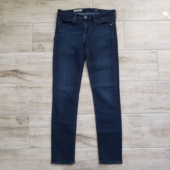 Ag Adriano Goldschmied Women’s The Stevie Slim Straight Ankle Cropped Jeans 25R - Picture 2 of 9
